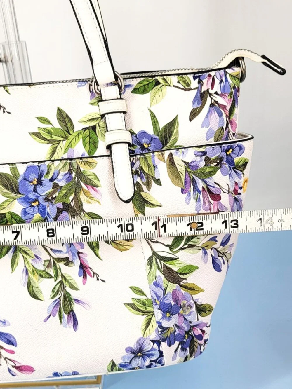 Dana Buchman Wisteria Crossbody/Top Handle Tote Bag Key Holder Multiple Pocket - Picture 5 of 15